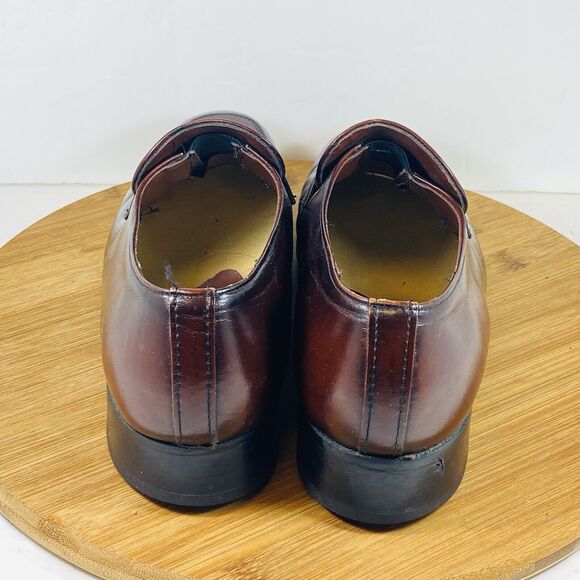 Weyenberg Mens Classic Leather Dress Shoe Size 9.5E Brown - Picture 4 of 7